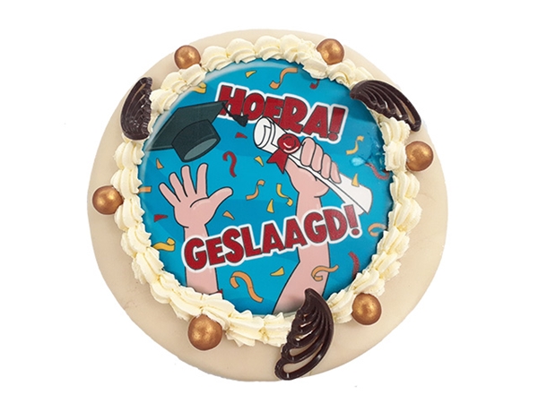 Geslaagd taart 'studie'