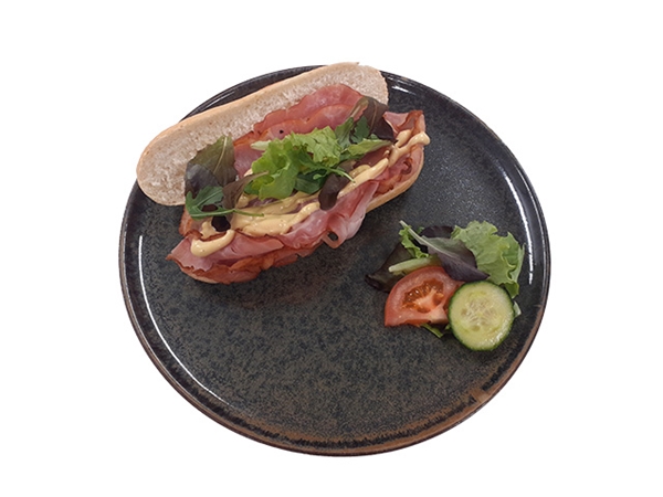 Pistolet wit warme beenham